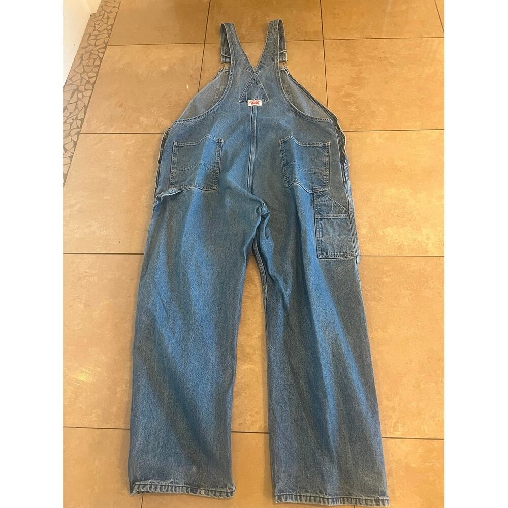 Round House Blue Jean Overalls Men 46x30 USA Western Chore Barn Cowboy Work - Picture 4 of 10